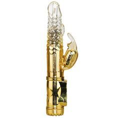 Vibrador Jack Rabbit Rotativo 36 Vibrações - Dourado