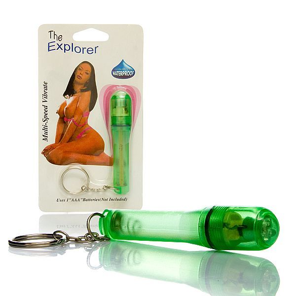 Mini Vibrador e Lanterna com Multi-Velocidade (chaveiro)